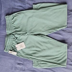 Aritzia TNA Airy Fleece Boyfriend Sweatpant Green XS